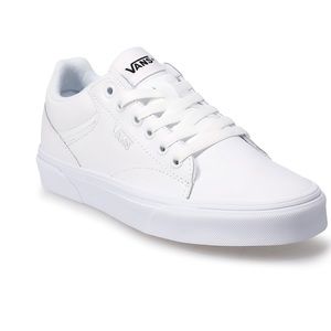 Vans Women's White Low Top Lace-Up Sneakers